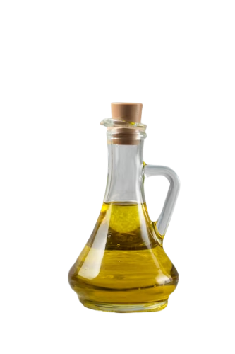 Jug of cold pressed oil